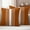 DarkOrange, variant on Brown White Stripe Outdoor Waterproof Pillow Covers, Modern Rustic Vertical Striped Decorative Square Throw Pillowcase Sofa Cushion Sham for Patio/Couch/Chair, 24"x24" 2 Pack