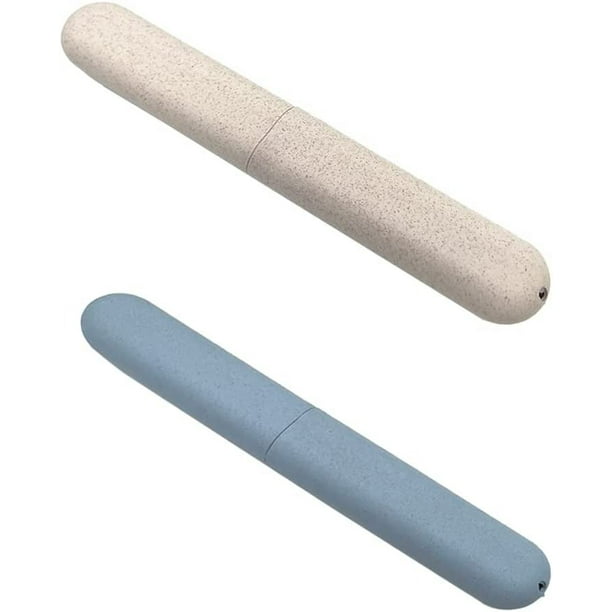 Estuche para cepillos de dientes de 2 piezas, estuche portátil para cepillos de dientes, estuche protector para cabezales de cepillo de dientes para viajes y familia.