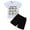 White, variant on Toddler Boys Casual Outfits Short Sleeve Graphic T-Shirt Shorts Set, Sizes 2-3T