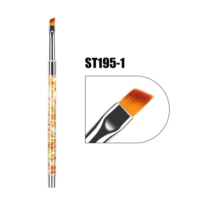 Xihbxyly Herramientas para Decoración de Uñas, Juego de Bolígrafos de Dibujo Creativos, Bolígrafo de Trazo Fino, Pincel Constructor de Gel Acrílico Versátil, Perfecto para Diseño de Uñas, Uso Domésti
