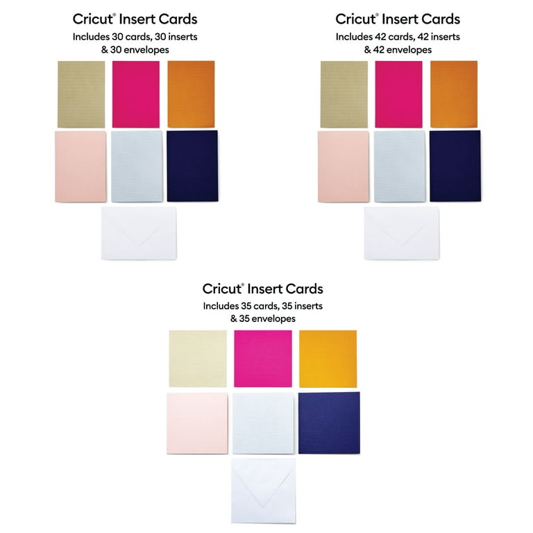 Cricut Cutaway Cards Pastel Sampler R10, R40, S40 Bundle 