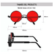 thumbnail image 4 of Lentes Sol Uv-400 Gafas Redondos Unisex 3 Piezas, 4 of 5