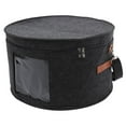 thumbnail image 4 of HONMEET Dark Grey Felt Hat Organizer Box with Transparent Front Panel for Convenient Storage and Easy Access, 4 of 8