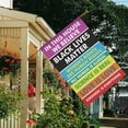 thumbnail image 4 of Gay Pride Garden Flag 28x40 Inch for in This House We Believe Science Is Real Black Lives Matter Double Sided Vertical Burlap Flag for Outdoor Decorations, 4 of 6