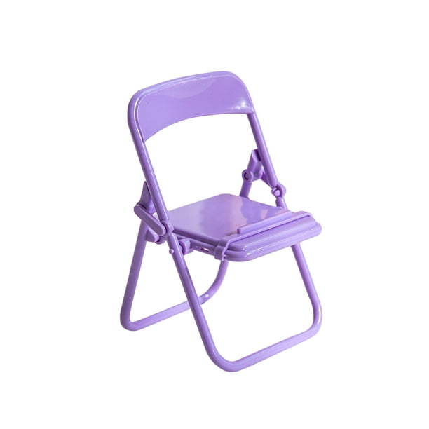 Silla pequeña Soporte para teléfono móvil Escritorio creativo Ver televisión en vivo