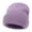 01 Purple, variant on Awdenio Winter Women's Hats & Caps Beanie Men Women Unisex Cuffed Plain Knit Hat Cap