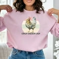 thumbnail image 2 of Crazy Chicken Lady Sweatshirt, Farm Life Long Sleeve T-shirt, Chicken Sweatshirt, Farmer Shirt Women, Farmhouse Sweatshirt, 2 of 9