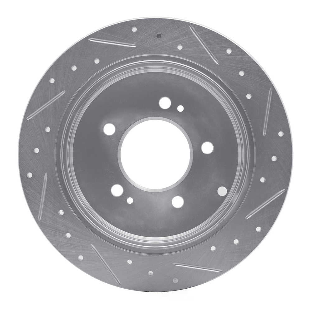 Dynamic Friction Company 631-03022L DFC Brake Rotor - Drilled And Slotted - Silver