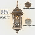 thumbnail image 6 of Outdoor Wall Lights Waterproof Outside Porch Light Glass Exterior Wall Sconces, 6 of 6