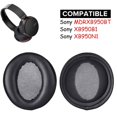 thumbnail image 2 of Almohadillas Actpe para Sony MDR-XB950BT de espuma viscoelástica, negras, 2 of 7