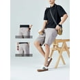 thumbnail image 4 of The new summer men's casual lightweight shorts are simple and versatile. Made of cotton ammonia fabric, they are moisture-wicking and eco-friendly, 4 of 11