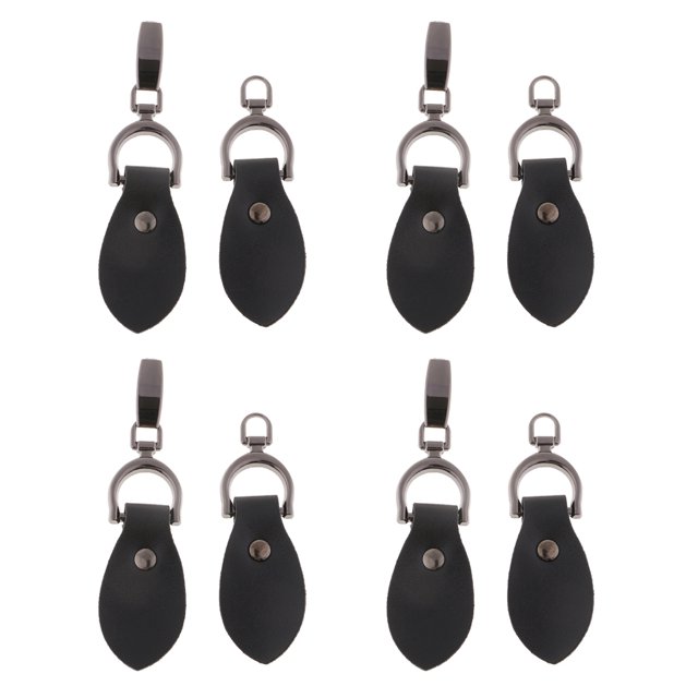 4 pares de Botones de palanca de cuero de aleación vintage BLESIY para manualidades de bricolaje