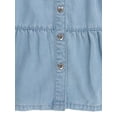 thumbnail image 3 of Wonder Nation Toddler Girl Denim Dress, Sizes 12M-5T, 3 of 5