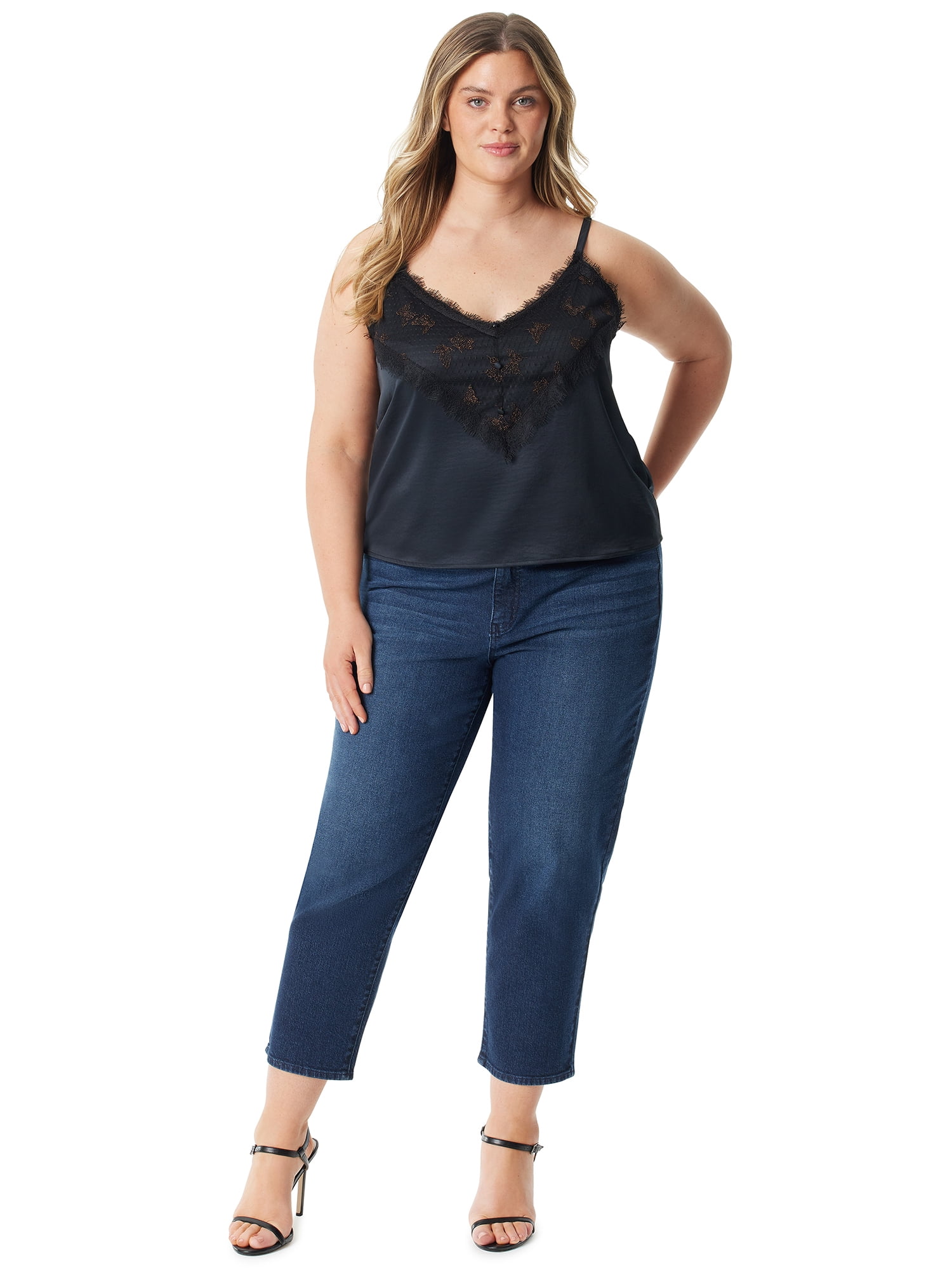 Jessica Simpson Women s and Women s Plus Alex Lace Cami Top
