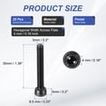thumbnail image 2 of Uxcell 25 Pcs M5 x 35 mm Hex Socket Head Cap Screws Bolts 12.9 Grade Carbon Steel Socket Drive Screws Black Oxide Full Threads, 2 of 7