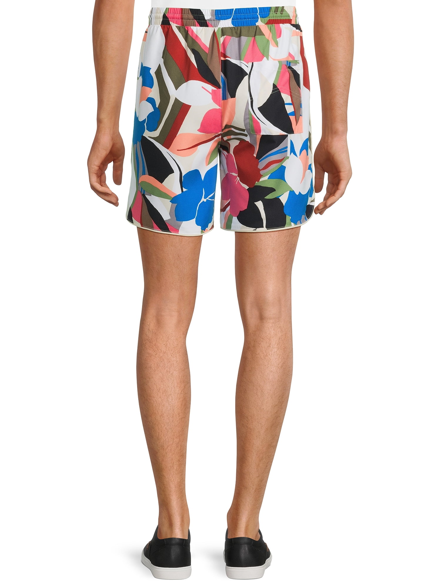No Boundaries Men's and Big Men's Pull On Nylon Shorts, Sizes XS-5XL