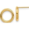 thumbnail image 1 of 14K Polished Circle Post Earrings (15x15), 1 of 5