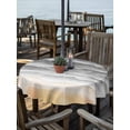 thumbnail image 2 of Outdoor Tablecloth with Umbrella Hole for Patio/Picnic/Party/Camping, Grey Beach Coastal Waterproof Table Cloth Round Cover Washable, Summer Nautical Seaside Ocean Ombre (Dia 54"), 2 of 8