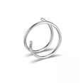 thumbnail image 5 of QQTDFG 20G Hoop Nose Ring Stainless Steel Double Spiral Single Pierced Nostril Piercing-Gold 8mm (1 Pc), 5 of 9