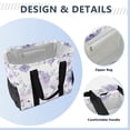 thumbnail image 4 of Large Hand-Held Storage Bag Kitchen Reusable Grocery Bags， Travel Tote Bags， Waterproof Tote，Laundry Bag，Beach Bag， Pool Bag Super Cute Purple Unicorn, 4 of 8