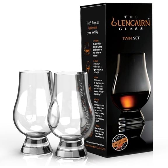 Glencairn Whisky Glass, Set of 2 in Twin Gift Carton