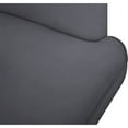 thumbnail image 4 of Meridian Furniture Rays Gray Velvet Upholstered Accent Chair, 4 of 7