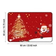 2pcs 23.62x15.75in Merry Christmas Doormat Decorative Xmas Holiday