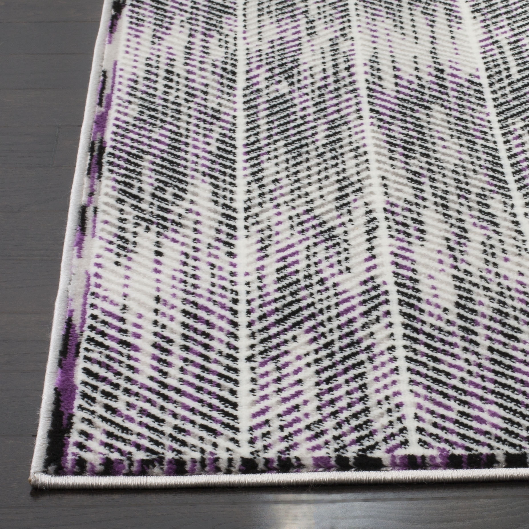 SAFAVIEH Skyler Catriona Striped Area Rug, Grey/Purple, 9' x 12'