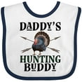 thumbnail image 3 of Inktastic Turkey Hunter Daddys Hunting Buddy Boys Baby Bib, 3 of 4