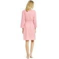 thumbnail image 2 of VULCANODON 100% Cotton Womens Robes, Lightweight Knit Short Bathrobe,(Pink,M), 2 of 5