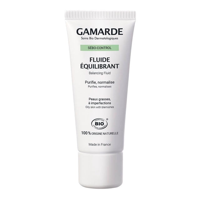 Fluido equilibrante hidratante Gamarde para pieles mixtas y grasas