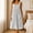 Gray, variant on Women's Sleeveless Strappy Wraparound Robe Solid Color Pockets Absorbent Midi Loose All Season Ladies Bath Cover up White
