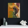 thumbnail image 4 of COMIO Dark Green White Mid Century Canvas Framed Wall Art Set Boho Minimalist Wall Decor Abstract Paintings Neutral Poster Set Modern Framed Posters for Living Room Bedroom, Ready to Hang, 4 of 4