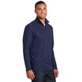 thumbnail image 4 of Port Authority Pinpoint Mesh 1/2 Zip-M (True Navy), 4 of 6