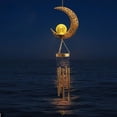 thumbnail image 3 of Moon Wind Chime Women Morher's Day Gift Grandma Birthday Gift Solar Garden Moon Gift Outdoor Garden Wind Chimes Solar Moon Mothers Gift Mom Gifts Wome, 3 of 4