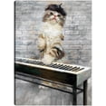 thumbnail image 1 of Cuadro Decorativo - Gatos de Jazz I Jr  Impresión en canvas, estrechado, 1 of 1