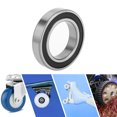 thumbnail image 2 of Unique Bargains 6011DDU Deep Groove Ball Bearings P0 55x90x18mm Lubricated Bearings Double Rubber Seal Black Silver Tone Scooter Skateboard Wheel, 2 of 6