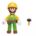 thumbnail image 3 of Super Mario World Of Nintendo 4 Inch Action Figure Wave 32 - Builder Luigi, 3 of 3