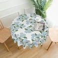 thumbnail image 3 of Blue Green Floral Round Tablecloth 70 Inch Hydrangea Flower Table Cloth Spring Summer Holiday Table Covers Polyester Indoor Outdoor Farmhouse Tablecloths for Kitchen Dining Party Picnic, 3 of 6