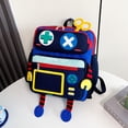 thumbnail image 2 of Kcolen Beach Backpack Robot Backpack Large Capacity Bag for Super Cute Design Cute Small Hiking Traveling Backpack, 2 of 4
