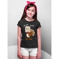 thumbnail image 3 of Thanksgiving Cat Meow Funny Hiding Turkey Youth T-shirt For Kids, M, Black, 3 of 6
