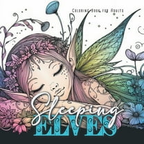 Sleeping Elves Coloring Book for Adults: Elves Coloring Book magical Coloring Book for adults Zentangle Coloring Book fo, (Paperback)