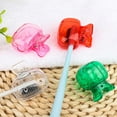 thumbnail image 5 of 4 Pack Travel Toothbrush Head Covers Toothbrush Protector Cap Brush Pod Case Protective Portable Plastic Clip for Household Travel, Business, Bathroom, School, Camping, 5 of 16