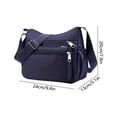 thumbnail image 3 of Large Capacity Nylon Crossbody Bag Multi Pocket Shoulder Bag Lightweight Casual Satchel Purse For Women Daily Commute Travel, 3 of 6
