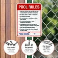 thumbnail image 4 of Pool Rules Sign, Red Pool Sign,, 4 of 8