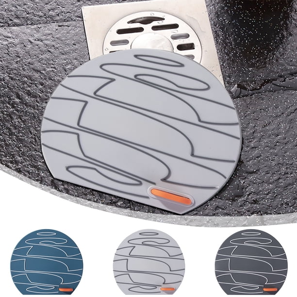 Cubierta de desagüe de piso de silicona a prueba de olores | Almohadilla de sellado universal para bloquear insectos | Alta adsorción Ajuste flexible para desagües de 10-15 cm | Uso de la cocina del