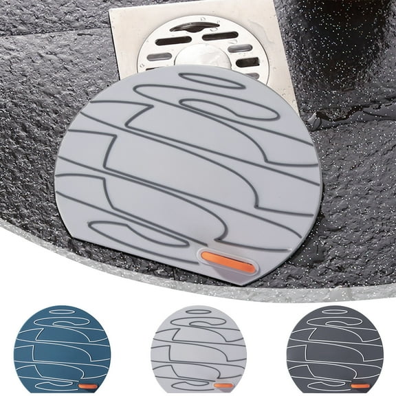 Silicone Tub Stopper,3Pcs Silicone Floor Drain Anti-Odor Mat Floor Drain Cover to Keep Bugs Out Sewer Anti-Odor Mat Deodorizing Drain-Pugs, Sewer Deodorization Floors DrainMat for Bathroom Kitchen