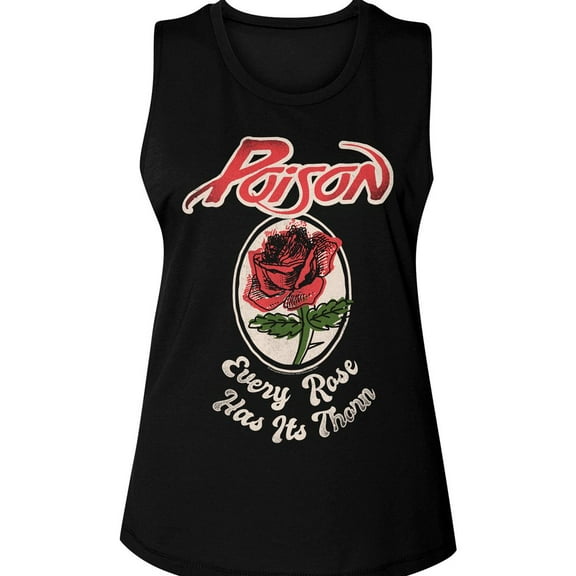 Poison Every Rose Black Women's Muscle Tank Top T-Shirt