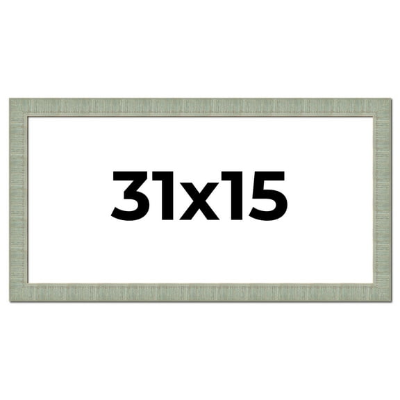 31x15 Frame Green Desert Pear Solid Wood Picture Frame | 1.625 Inch Moulding Width | Interior Frame