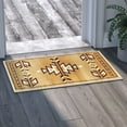 thumbnail image 3 of Emma + Oliver 2x3 Olefin Accent Rug with Southwestern Geometric Arrow Design in Brown, Black, Beige & Ivory and Natural Jute Backing, 3 of 7